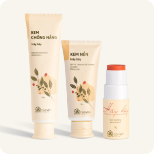 Combo Trang Điểm 3 Bước (Kem Chống Nắng + Kem Nền + Kem Má)